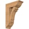 Ekena Millwork Merced Traditional Smooth Bracket w/ Offset Brace, Western Red Cedar, 7 1/2"W x 20"D x 28"H BKT0806X20X28MRC01SWR - alternate 1